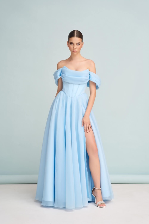 Пышное платье в пол на выпускной