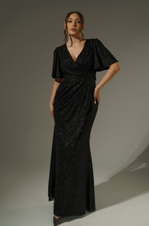 Блестящее вечернее платье