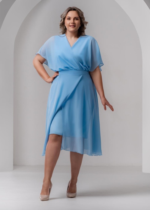 Вечернее платье шифоновое миди