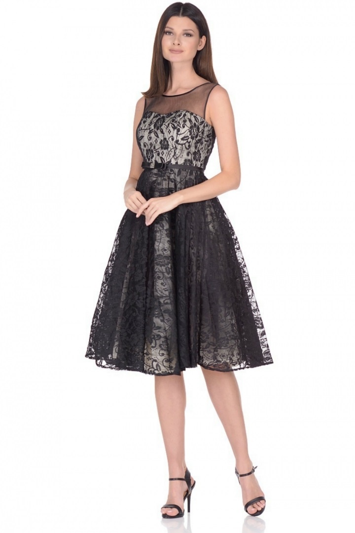 Чёрно-белое миди