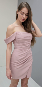 Вечернее мини с перламутром