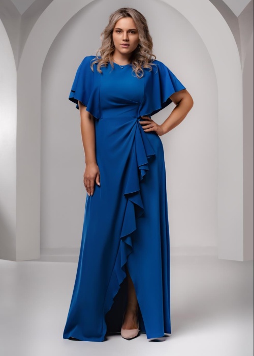 Вечернее платье со сборками