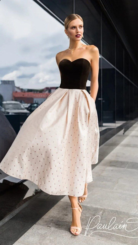 Юбка макси с корсетом