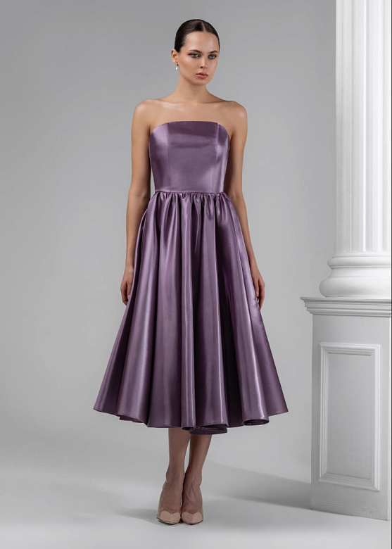 Вечернее платье воздушное миди