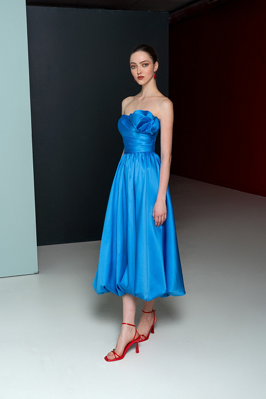 Голубое платье на выпускной