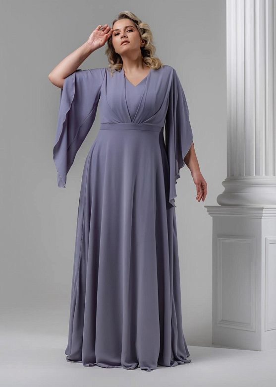 Вечернее платье шифоновое в греческом стиле