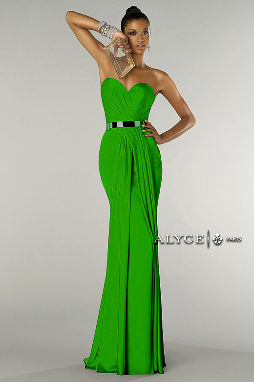 Зелёное макси в греческом стиле