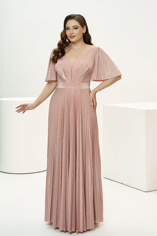 Платье с юбкой плиссе