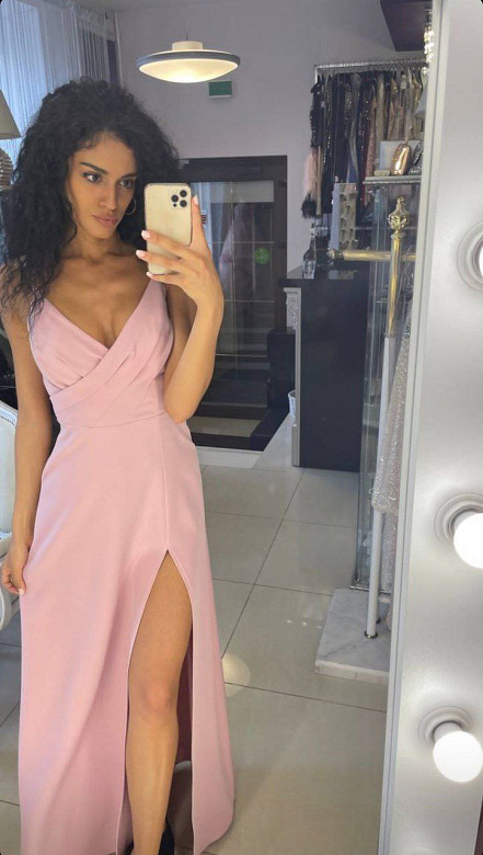 Розовое платье на выпускной