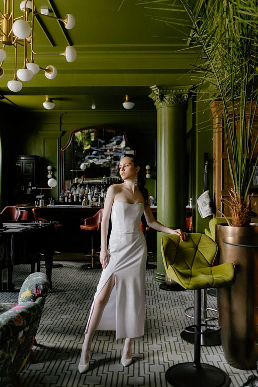 Корсетное малиновое миди